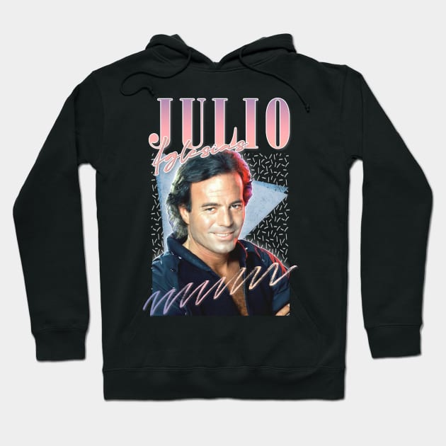 Julio Iglesias / Retro Style Fan Design Hoodie by DankFutura